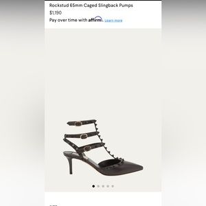 VALENTINO GARAVANI
Rockstud 65mm Caged Slingback Pumps